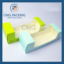 PVC Transparent Window Cake Box with Printing (CMG-cake box-018)